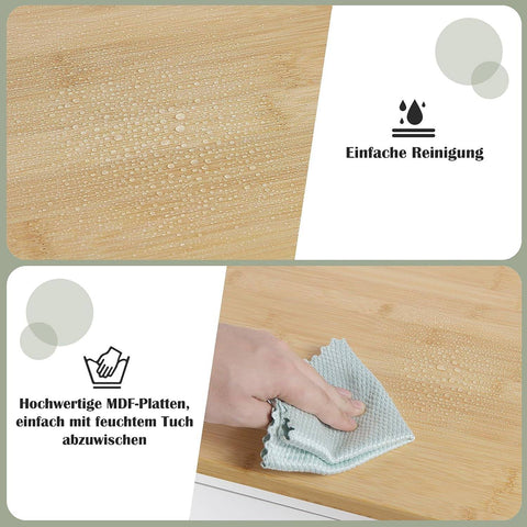 Rootz Kitchen Trolley - Rolling Cart - Serving Cart - Sturdy MDF - 73cm x 88cm x 38cm