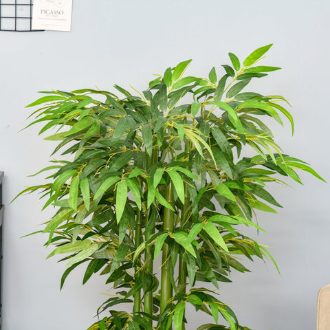 Rootz Artificial Bamboo Plant - Fake Plant - Silk Plant - Realistic Look - Low Maintenance - 140cm Tall - Green
