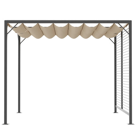 Rootz Gazebo Pergola - Outdoor Pavilion - Party Tent - UV & Water Resistant - Adjustable Shade - Robust Metal Frame - 300cm x 280cm x 238cm