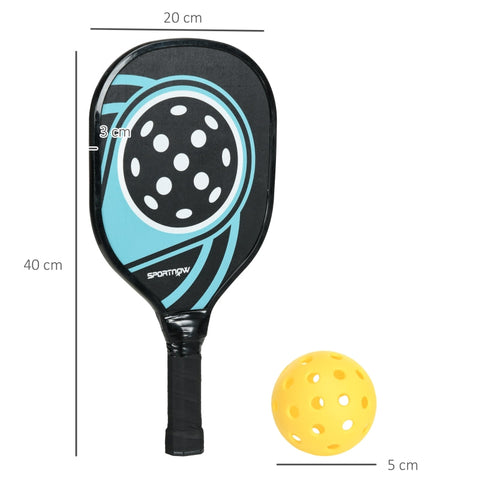 Rootz Pickleball Racket Set - Paddle Set - Racquet Set - Lightweight & Durable - 40cm x 20cm x 3cm