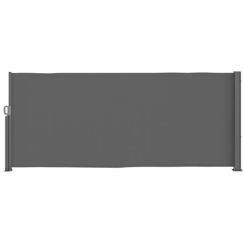 Rootz Side Awning Grey - Privacy Screen - Extendable Sun Protection - UV & Wind Resistant - 300cm x 140cm