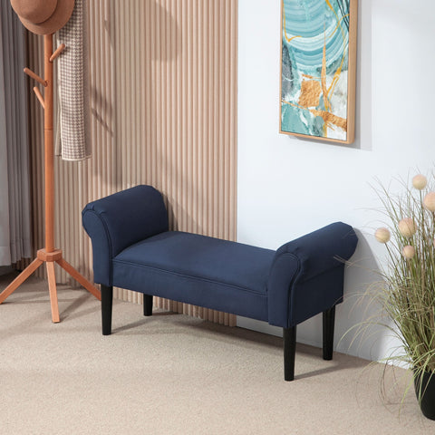 Rootz Padded Bench - Upholstered Seat - Bedroom Bench - Comfort Seating - 130kg Capacity - 102cm x 36cm x 51cm