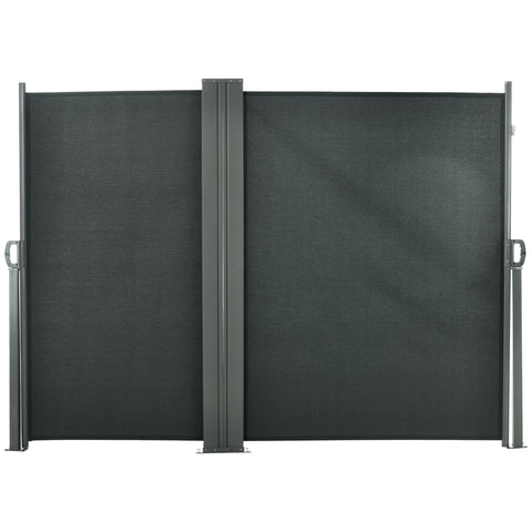 Rootz Double Side Extendable Privacy Screen - Wind Screen - UV Resistant Barrier - 6m x 1.8m - Durable & Weatherproof Fabric