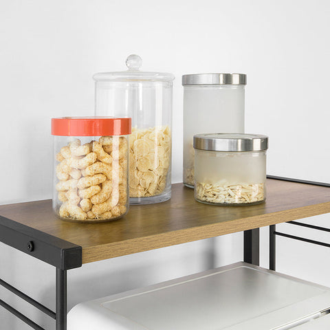 Rootz Microwave Shelf - Kitchen Storage Rack - Microwave Holder - Compact Design - Multi-Functional - Sturdy Build - 60cm x 72cm x 36cm