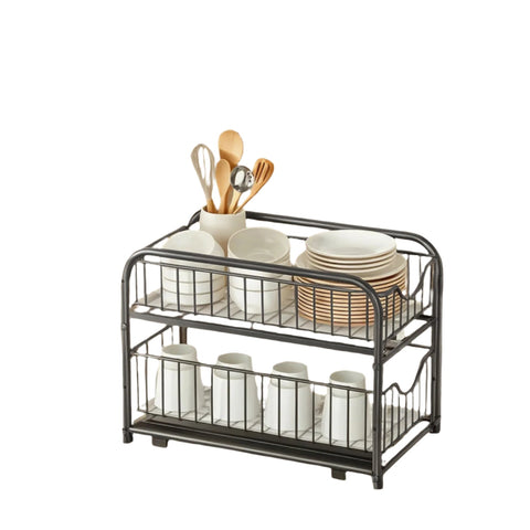 Rootz Kitchen Organizer Shelf - Order System - Space Saver - Max 10kg Load - 21cm x 36.5cm x 33.7cm