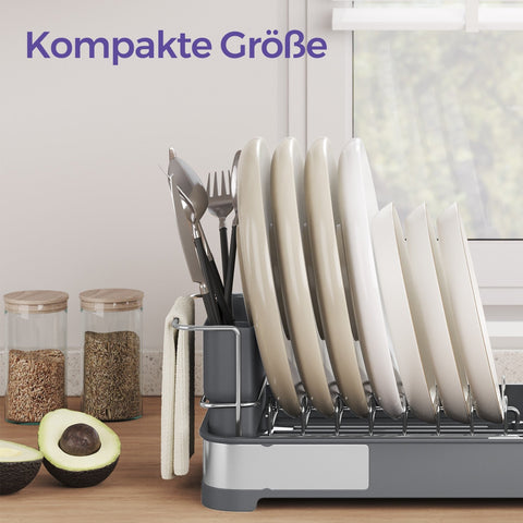 Rootz Drip Frame Small - Dishes Tap Frame - Drip Stand - Stainless Steel Durability - 20.6cm x 44.5cm x 13.1cm