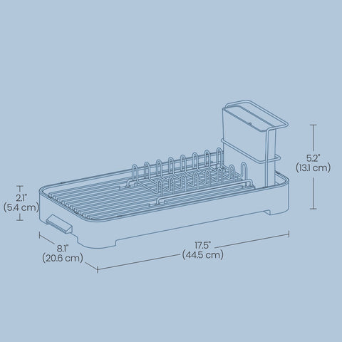 Rootz Drip Frame Small - Dishes Tap Frame - Drip Stand - Stainless Steel Durability - 20.6cm x 44.5cm x 13.1cm