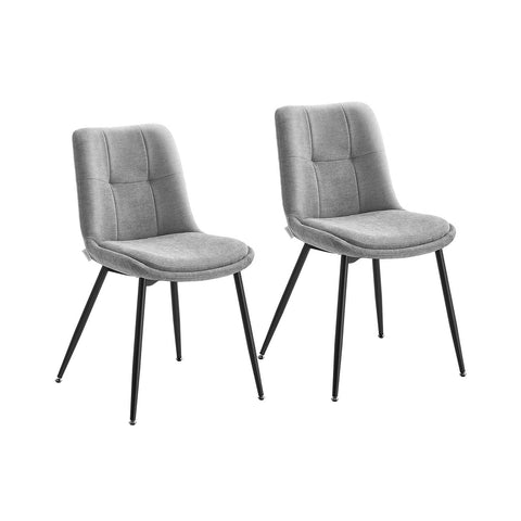 Rootz Dining Chair 2 Piece Set - Dining Seat - Comfort Chairs - Double Pillow Support - 56cm x 50cm x 81cm