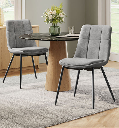 Rootz Dining Chair 2 Piece Set - Dining Seat - Comfort Chairs - Double Pillow Support - 56cm x 50cm x 81cm