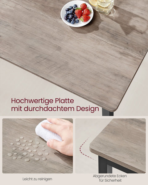 Rootz Dining Table - Dining Surface - Eating Table - Sturdy Design - 70cm x 110cm x 77cm