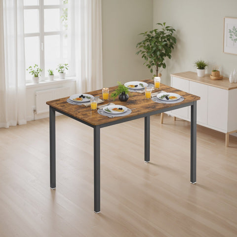 Rootz Dining Table - Desk - Kitchen Table - Durable Wooden Chipboard - 70cm x 110cm x 77cm