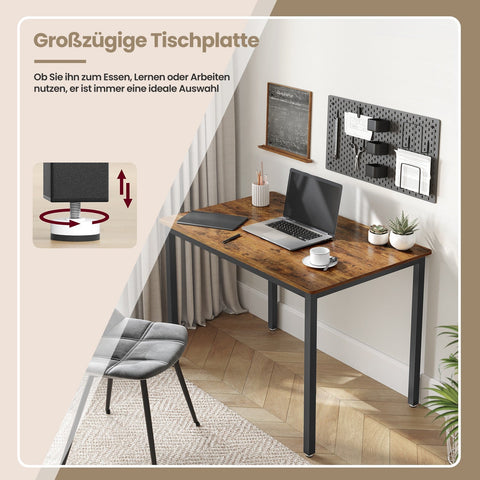 Rootz Dining Table - Desk - Kitchen Table - Durable Wooden Chipboard - 70cm x 110cm x 77cm