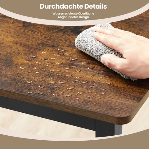 Rootz Dining Table - Desk - Kitchen Table - Durable Wooden Chipboard - 70cm x 110cm x 77cm