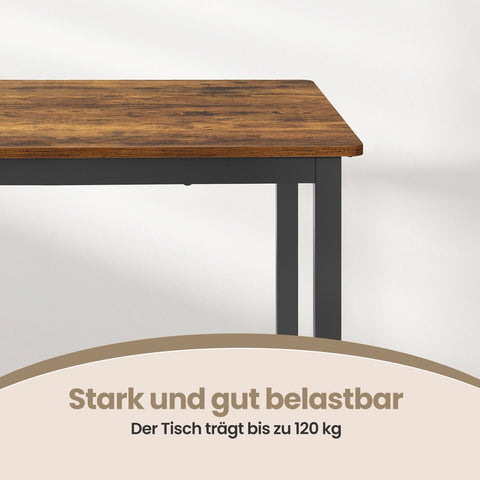 Rootz Dining Table - Desk - Kitchen Table - Durable Wooden Chipboard - 70cm x 110cm x 77cm