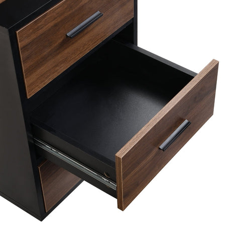 Rootz Industrial Office Table - Work Desk - Writing Table - Spacious Surface - 140cm x 59.5cm x 75cm