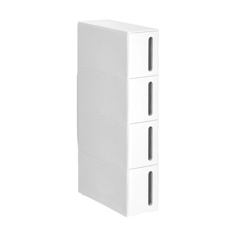 Rootz Niche Shelf with Rollers - Trolley - Storage Organizer - Space-Saving - 45cm x 17cm x 83cm