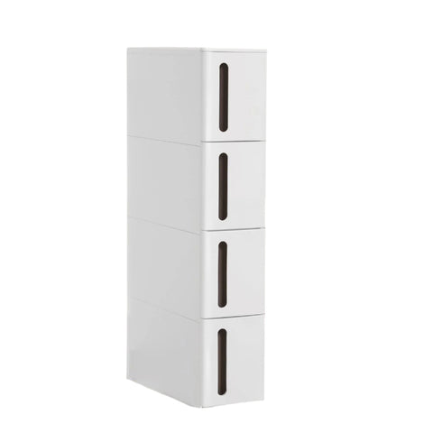 Rootz Narrow Trolley Shelf - Niche Storage - Mobile Organizer - Large Capacity - 45cm x 17cm x 84cm