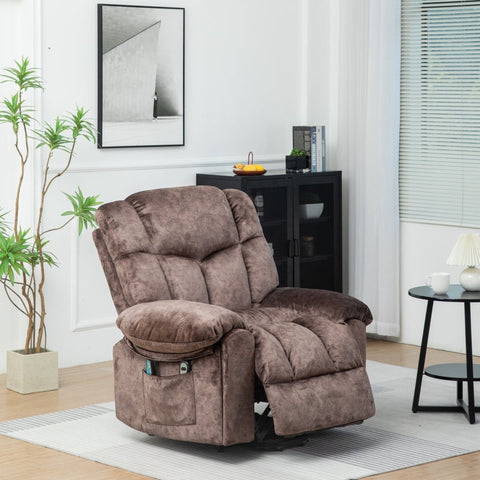 Rootz Electrically Adjustable Massage Chair - Recliner - Power Lift Chair - Ultimate Comfort - 95cm x 97cm x 98cm
