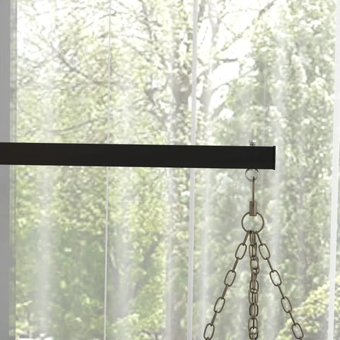 Rootz Punching Bag Holder - Wall Mounted - 9 Angles - Mounting Screws - Swivel Hook - Carabiner Hook - Two Side Awnings - Steel - Black - 80L x 17W x 48H cm