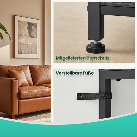 Rootz Kitchen Shelf - Standing Shelf - Microwave Shelf - Space-Saving - 40 x 80 x 167 cm