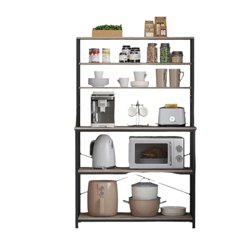 Rootz Kitchen Shelf - Standing Shelf - Microwave Shelf - Space-Saving Storage - 40 x 100 x 167 cm