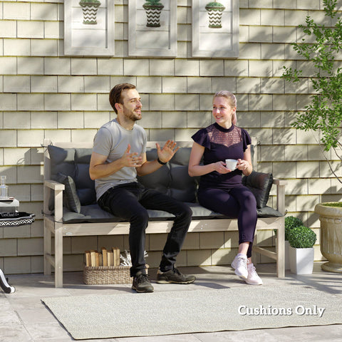 Rootz Outdoor Pillow Set - Garden Cushion - Two-Tone Cushions - Durable Polyester Foam - 180 x 110 x 8 cm - Long-Lasting Comfort