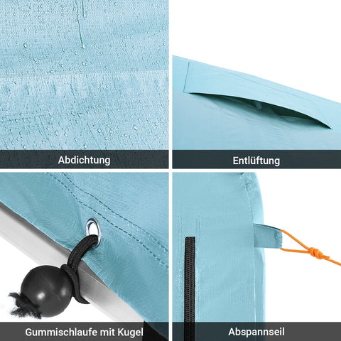 Rootz Weatherproof Bicycle Garage - Outdoor Carport - Durable Bike Shelter - Protects Against Rain and UV - 120cm x 163cm x 176cm