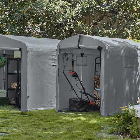 Rootz Bicycle Garage - Outdoor Storage - Weatherproof Shelter - Protects Against Rain & UV - 120x163x176cm