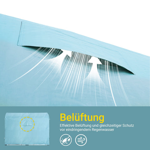 Rootz Bicycle Garage - Outdoor Shelter - Weatherproof Storage - Protects Against Mold - 159x165x219cm