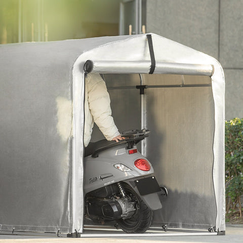 Rootz Outdoor Storage Tent - Tool Shed - Garden Shed - Waterproof, UV Protection, Spacious - Aluminum and PE Tarpaulin - 159cm x 165cm x 219cm