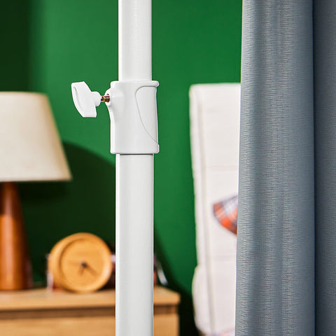 Rootz Adjustable Room Divider Curtain - Space Separator - Privacy Divider - Skin-Friendly Polyester - 162-266cm x 199-262cm