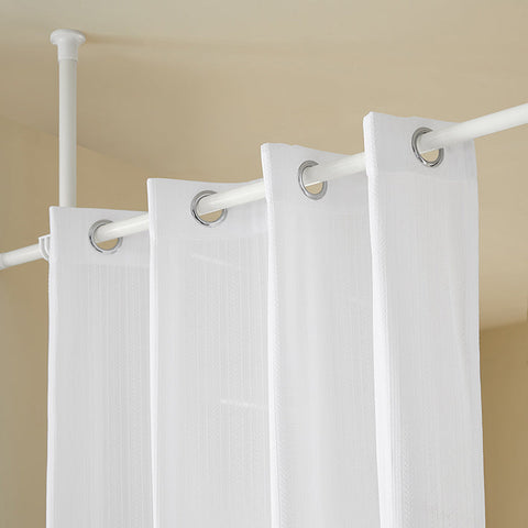 Rootz Room Divider Curtain - Privacy Screen - Space Separator - Skin-Friendly Polyester - Adjustable B162-266 x H199-262cm