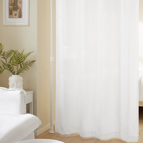 Rootz Room Divider Curtain - Privacy Screen - Space Separator - Skin-Friendly Polyester - Adjustable B162-266 x H199-262cm
