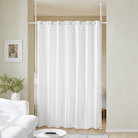 Rootz Room Divider Curtain - Privacy Screen - Space Separator - Skin-Friendly Polyester - Adjustable B162-266 x H199-262cm