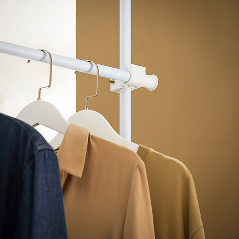 Rootz Adjustable Wardrobe System - Closet Organizer - Garment Rack - Ample Storage - 97cm x (193-262)cm