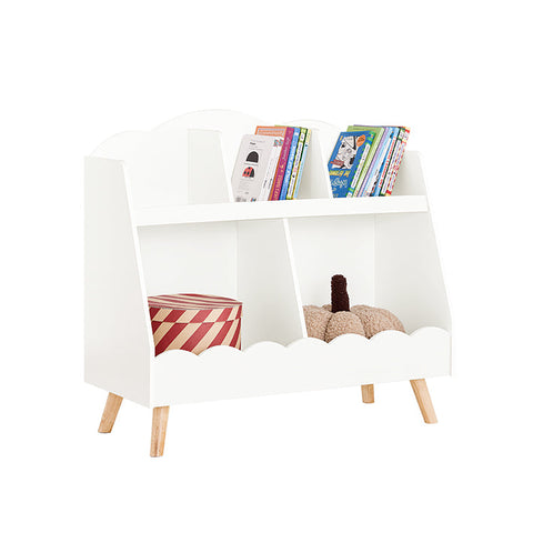 Rootz Children's Bookcase - Toy Organizer - Wooden Shelves - Easy Tidy Up - 82cm x 76cm x 35cm