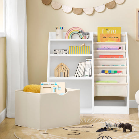 Rootz Montessori Bookshelf - Children's Room Shelf - Storage Organizer - Child-Proof MDF & PB - 80x80x40 cm