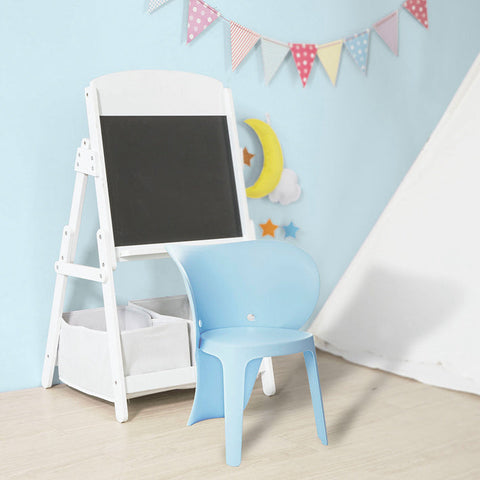 Rootz Elephant-Shaped Kids Chair Set - Children's Chair - Playroom Furniture - Comfortable Backrest - Durable Plastic - 48cm x 55cm x 41cm - Available in 4 Colors