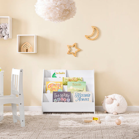 Rootz Toy Shelf - Kids Bookshelf - Children's Storage Unit - Safety Design - 70cm x 30cm x 60cm