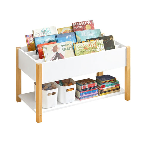 Rootz Children's Bookshelf - Toy Shelf - Storage Rack - MDF & Pine Construction - Versatile Dividers - Child-Friendly Height - 85cm x 45cm x 42cm