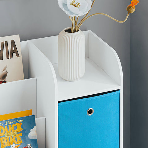 Rootz Kids Bookshelf - Children's Organizer - Toy Storage - PB(E1) / non-woven fabric - 89cm x 87cm x 35cm