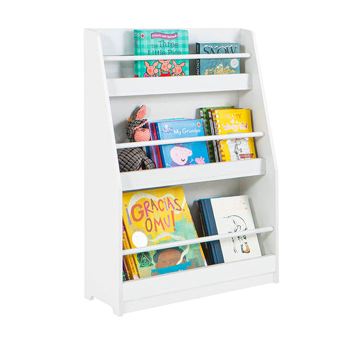 Rootz Children's Bookshelf - Wall Shelf - Storage Rack - MDF & Pine Construction - Child-Friendly Height - Anti-Tip Safety - Rounded Corners - 85cm x 86cm x 26cm