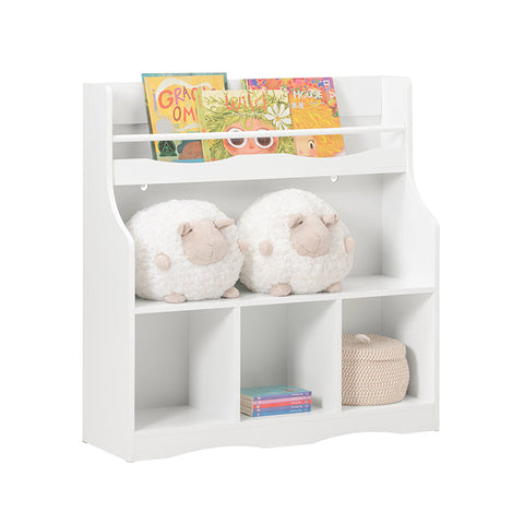 Rootz Children's Bookshelf - Toy Shelf - Storage Rack - MDF Construction - Safety Features - Wall Secure - Easy Assembly - 90cm x 95cm x 30cm