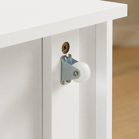 Rootz Mobiele kinderboekenplank met speelgoedkist - Opbergrek - Kinderorganizer - MDF-constructie - Veiligheidsmuurbevestiging - Eenvoudige montage - 76 cm x 100 cm x 40 cm