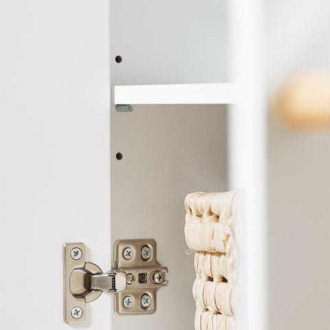 Rootz Children's Bookshelf - Storage Rack - Toy Organizer - Adjustable Shelves - Sturdy Rubber Wood Legs - Space-Saving Design - 60cm x 87cm x 35cm