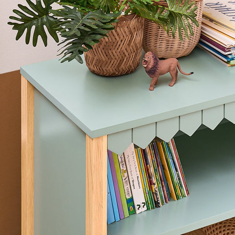 Rootz Children's Bookcase - Kids' Shelf - Wooden Organizer - Sturdy Design - 70x100x35cm
