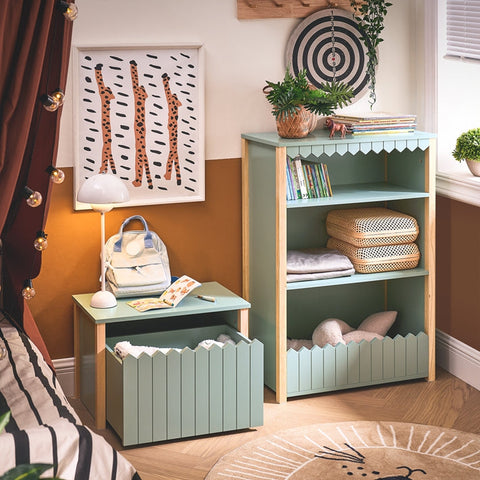 Rootz Children's Bookcase - Kids' Shelf - Wooden Organizer - Sturdy Design - 70x100x35cm