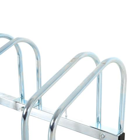 Rootz 5 Bicycle Stand - Bike Rack - Cycle Holder - Durable & Weatherproof - Space-Saving Design - Versatile Mounting - 145cm x 33cm x 27cm - Galvanized Steel