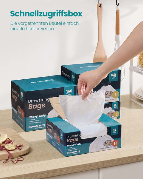 Rootz 30L Garbage Bags - Trash Bag - Rubbish Sacks - High Durability - 51cm x 74cm