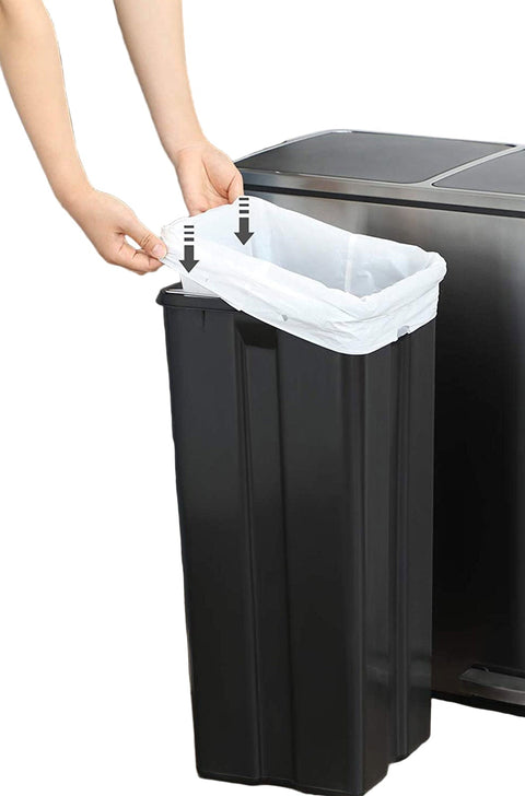 Rootz Garbage Bags 60L - Trash Bags - Waste Liners - Tear-Resistant HDPE - 52cm x 74cm